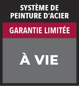 Garantie de la durée de vie de la peinture acier